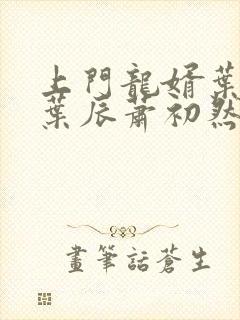 上门龙婿叶辰(叶辰萧初然)