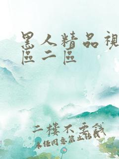 黑人精品视频一区二区