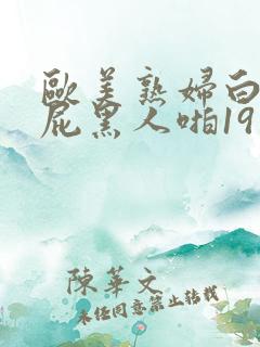 欧美熟妇白嫩大屁黑人啪19