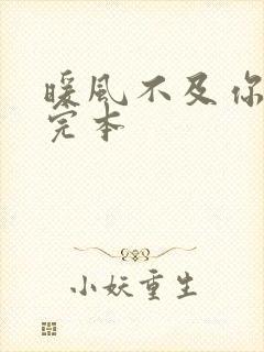 暖风不及你情深完本