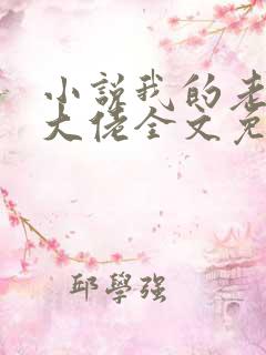 小说我的老公是大佬全文免费阅读