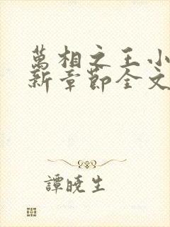 万相之王小说最新章节全文免费阅读