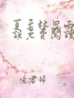 夏柔林思雨的小说免费阅读全文