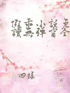 假乖小说免费阅读无弹窗全文