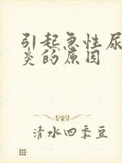 引起急性尿道发炎的原因