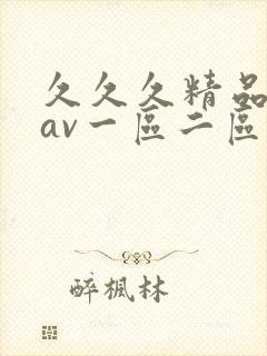 久久久精品不卡av一区二区三区