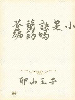 苍兰诀是小说改编的吗