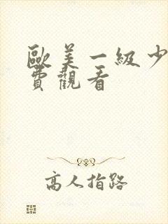 欧美一级少妇免费观看