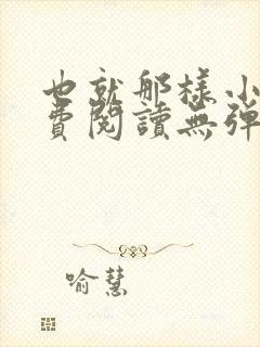 也就那样小说免费阅读无弹窗