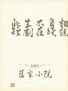 此生不负相思意短剧在线观看免费高清