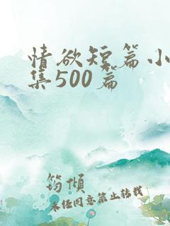 情欲短篇小说合集500篇