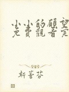 小小的愿望电影免费观看完整版高清