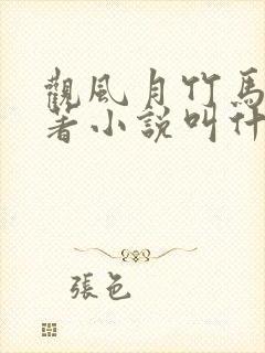 观风月竹马篇原著小说叫什么名字