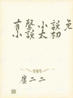 有声小说免费听小说太初