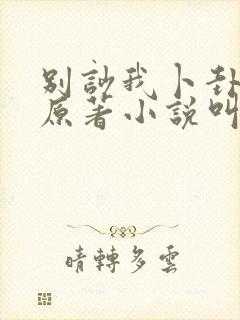 别吵我卜卦小说原著小说叫什么名字