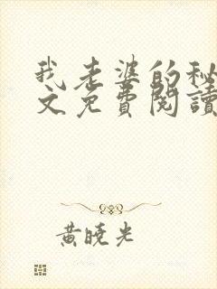 我老婆的秘密全文免费阅读