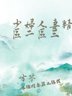 少妇人妻精品一区二区三