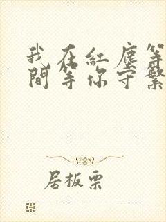 我在红尘等你人间等你守繁华之外