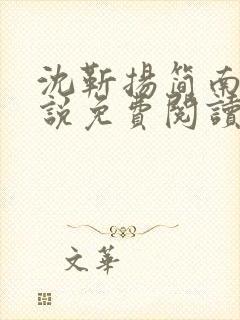 沈靳扬简南栀小说免费阅读最新章节