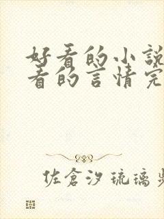 好看的小说女生看的言情完结小说