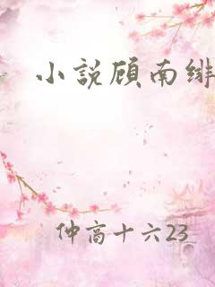 小说顾南绯