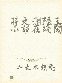 蒋文渊陆玉婉的小说在线阅读免费