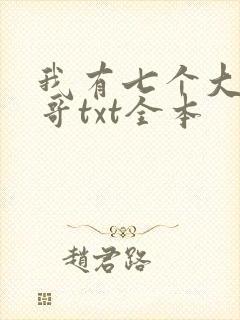 我有七个大佬哥哥txt全本