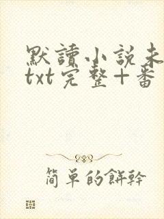 默读小说未删减txt完整+番外