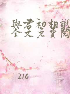 与君初相识小说全文免费阅读