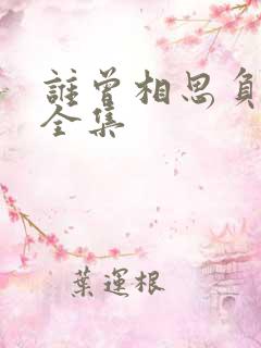 谁曾相思负缄默全集