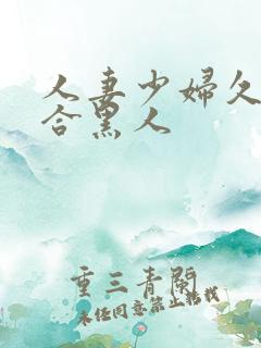 人妻少妇久久综合黑人