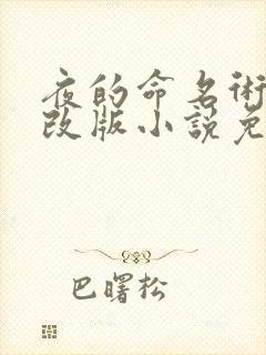 夜的命名术未修改版小说免费阅读