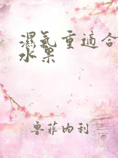 湿气重适合吃啥水果