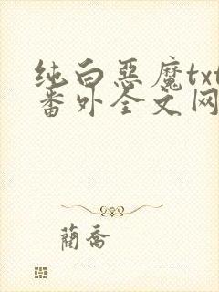 纯白恶魔txt番外全文网盘