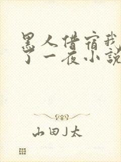 黑人借宿我被躁了一夜小说