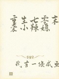 重生七零末:逆袭小辣媳