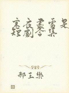 寒夜尽处是卿心短剧合集