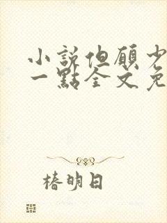 小说但愿少爱你一点全文免费阅读