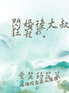 闪婚后大叔每天狂宠我'