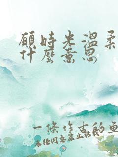 愿时光温柔以待什么意思