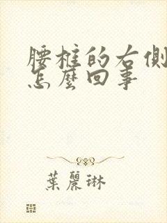 腰椎的右侧疼是怎么回事