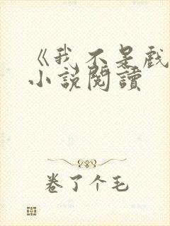 《我不是戏神》小说阅读