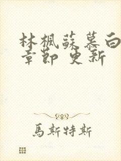 林枫苏慕白最新章节 更新