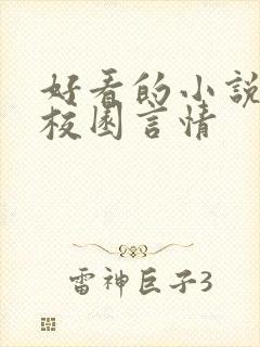 好看的小说推荐校园言情