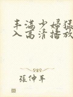 丰满少妇猛烈进入高清播放