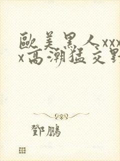 欧美黑人xxxx高潮猛交野战