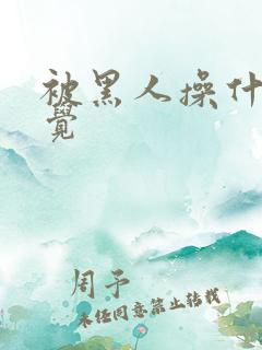 被黑人操什么感觉