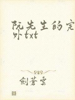 阮先生的完结番外txt