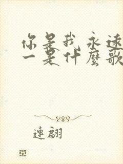 你是我永远的唯一是什么歌的歌词
