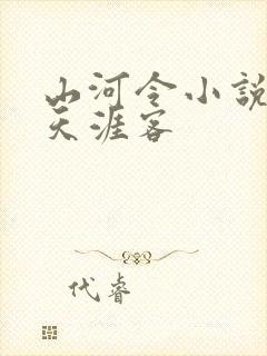 山河令小说原著天涯客